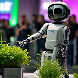 Interactieve robot kruiden show