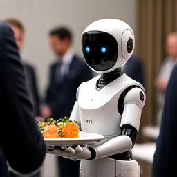 Robots op een zakelijk evenement